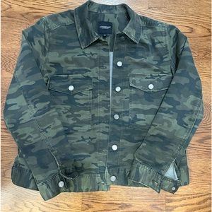 Liverpool Green Camo Jean Jacket